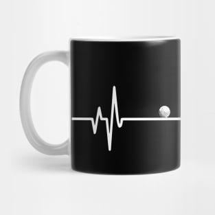 Golf heartbeat - Cool Funny Golfer Gift Mug